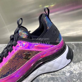 Chanel Air Cushion Sneakers Casual Shoes Purple