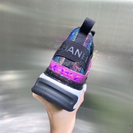 Chanel Air Cushion Sneakers Casual Shoes Purple