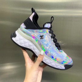 Chanel Air Cushion Sneakers Casual Shoes Blue