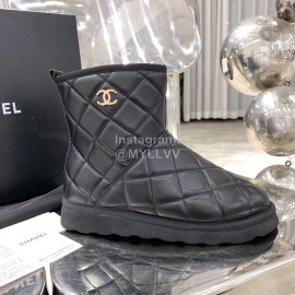 Chanel Winter Sheepskin Wool Boots For Women