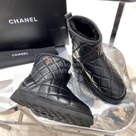 Chanel Winter Sheepskin Wool Boots For Women