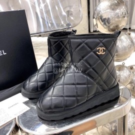 Chanel Winter Sheepskin Wool Boots For Women