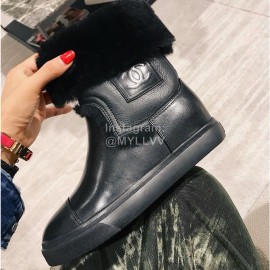 Chanel Black Soft Sheepskin Boots