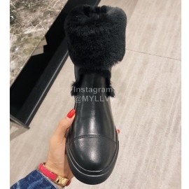 Chanel Black Soft Sheepskin Boots