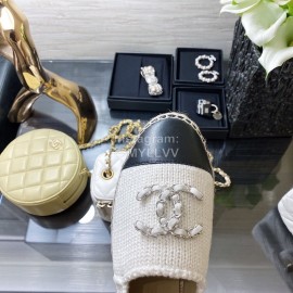 Chanel Woven Casual Shoes White