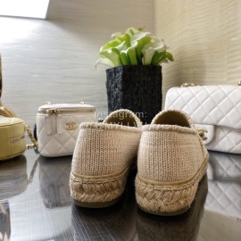Chanel Woven Casual Shoes Beige