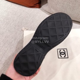 Chanel Winter Wool Sneakers Black