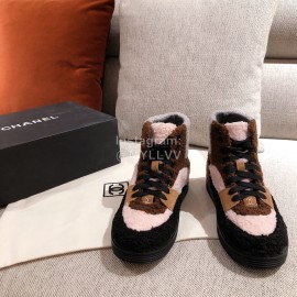 Chanel Winter Wool Sneakers