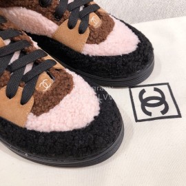 Chanel Winter Wool Sneakers