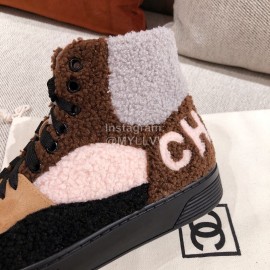 Chanel Winter Wool Sneakers