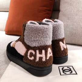 Chanel Winter Wool Sneakers