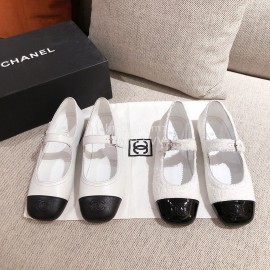 Chanel Black White Shoes