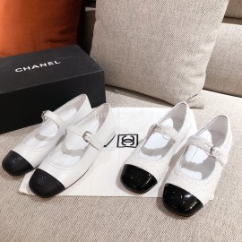 Chanel Black White Shoes