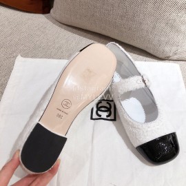 Chanel Black White Shoes