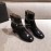 Chanel Black Thick Heel Boots