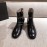 Chanel Black Thick Heel Boots