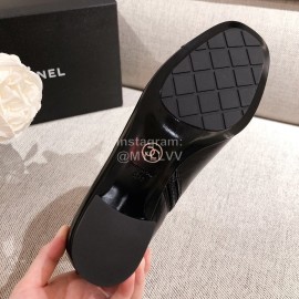 Chanel Black Thick Heel Boots