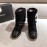 Chanel Winter Warm Wool Boots Black