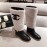 Chanel Winter Warm Wool High Tube Boots White