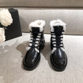 Chanel Winter Warm Wool Boots 