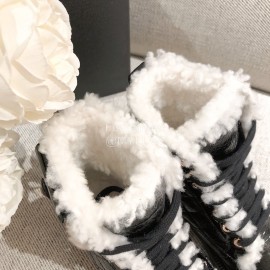 Chanel Winter Warm Wool Boots 