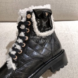Chanel Winter Warm Wool Boots 