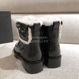 Chanel Winter Warm Wool Boots 