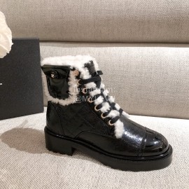 Chanel Winter Warm Wool Boots 