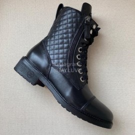 Chanel Calf Motorcycle Boots Black