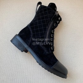 Chanel Calf Motorcycle Boots