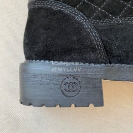 Chanel Calf Motorcycle Boots