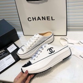 Chanel Canvas Sheepskin Inner Sneakers