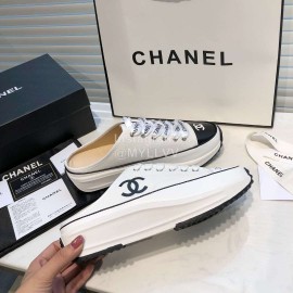 Chanel Canvas Sheepskin Inner Sneakers
