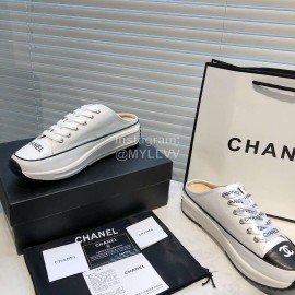 Chanel Canvas Sheepskin Inner Sneakers
