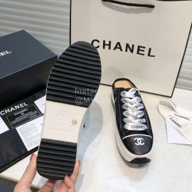 Chanel Canvas Sheepskin Inner Casual Shoes