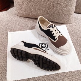 Chanel Casual Shoes For Women Coffee