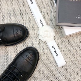 Chanel Black Leather Motorcycle Boots