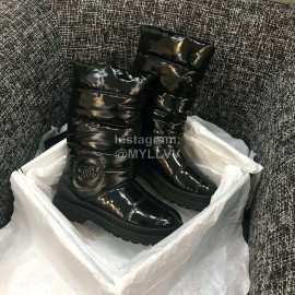 Chanel Waterproof Warm Wool Boots Black