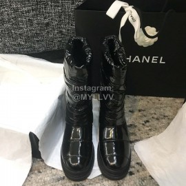 Chanel Waterproof Warm Wool Boots Black