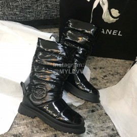 Chanel Waterproof Warm Wool Boots Black