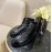 Chanel Calfskin Lace Up Boots Black