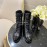 Chanel Calfskin Lace Up Boots