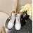 Chanel Calfskin Lace Up Boots White