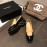 Chanel British Style Leather Shoes Khaki