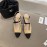 Chanel Autumn Bow Sheepskin High Heels Khaki