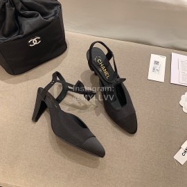 Chanel Autumn Bow Sheepskin High Heels