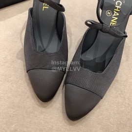Chanel Autumn Bow Sheepskin High Heels