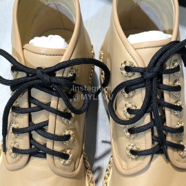 Chanel Calfskin Boots For Women Khaki