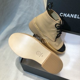 Chanel Calfskin Boots For Women Khaki