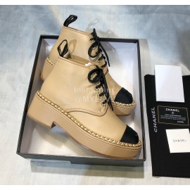 Chanel Calfskin Boots For Women Khaki
